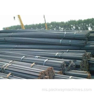 Unit palleting dan unit strapping untuk rebar